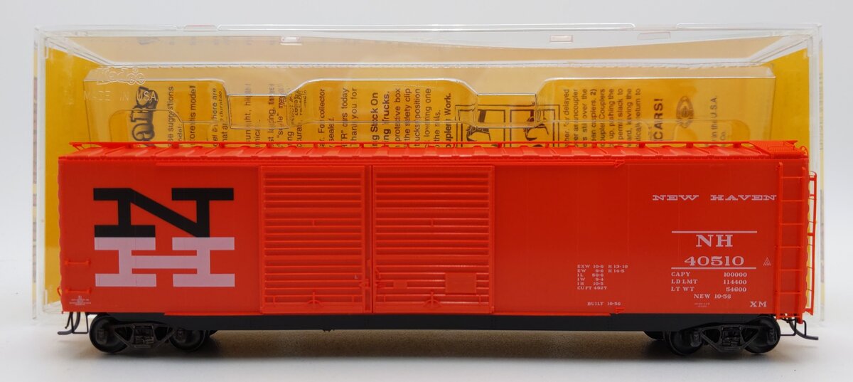 Kadee 6721 HO Scale New Haven 50' PS-1 Boxcar #40510 EX/Box