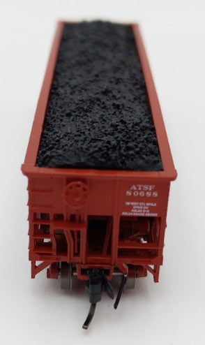 Bluford Shops 14674 N Santa Fe Ga-162 Post-'74 14-Panel 3-Bay Hopper Car #80688