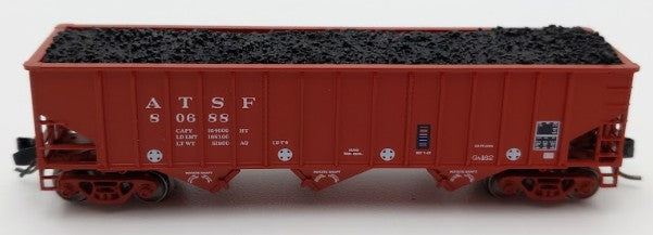 Bluford Shops 14674 N Santa Fe Ga-162 Post-'74 14-Panel 3-Bay Hopper Car #80688