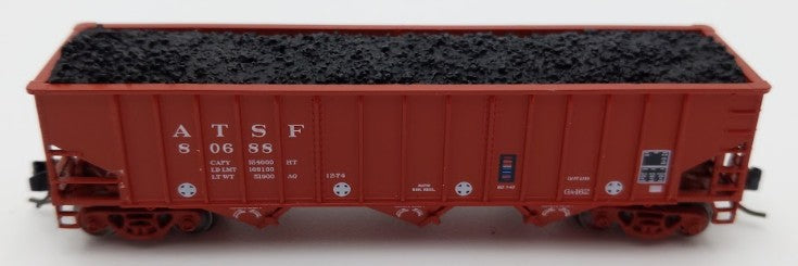 Bluford Shops 14674 N Santa Fe Ga-162 Post-'74 14-Panel 3-Bay Hopper Car #80688