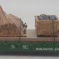 Walthers 931-601 HO Burlington Northern 50' Steel Flatcar W/Custom Load EX/Box