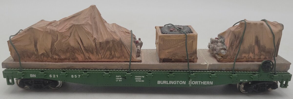 Walthers 931-601 HO Burlington Northern 50' Steel Flatcar W/Custom Load EX/Box