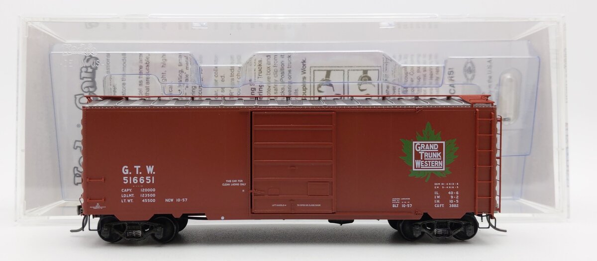 Kadee 5277 HO Grand Trunk Western 40' PS-1 Boxcar #516651 EX/Box