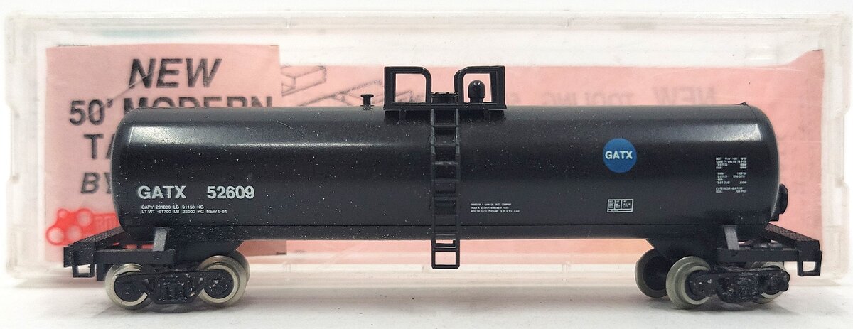 Roundhouse 8441 N Scale GATX 50' Modern Tank Car Kit #52609 EX/Box