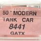 Roundhouse 8441 N Scale GATX 50' Modern Tank Car Kit #52609 EX/Box