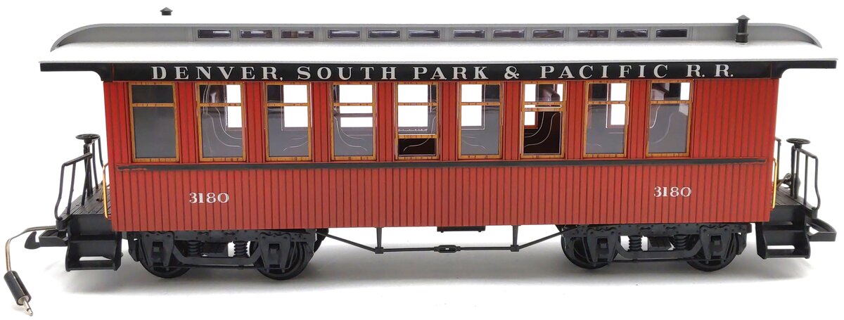 LGB 3180 G Scale Denver, South Park & Pacific Passenger Car w/Lighting EX/Box