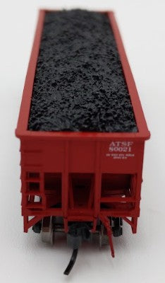 Bluford Shops 14063 N Scale Santa Fe 70T 3 Bay 14 Panel Rib Side Hooper #80021 LN/Box