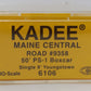 Kadee 6106 HO Maine Central 50' Boxcar Gradual Side Sill #9358 EX/Box