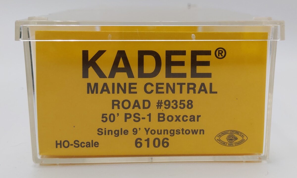 Kadee 6106 HO Maine Central 50' Boxcar Gradual Side Sill #9358 EX/Box