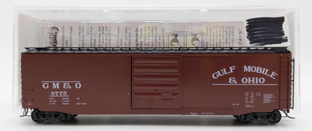 Kadee 6018 HO Gulf Mobile & Ohio 50' PS-1 Boxcar #9775 EX/Box