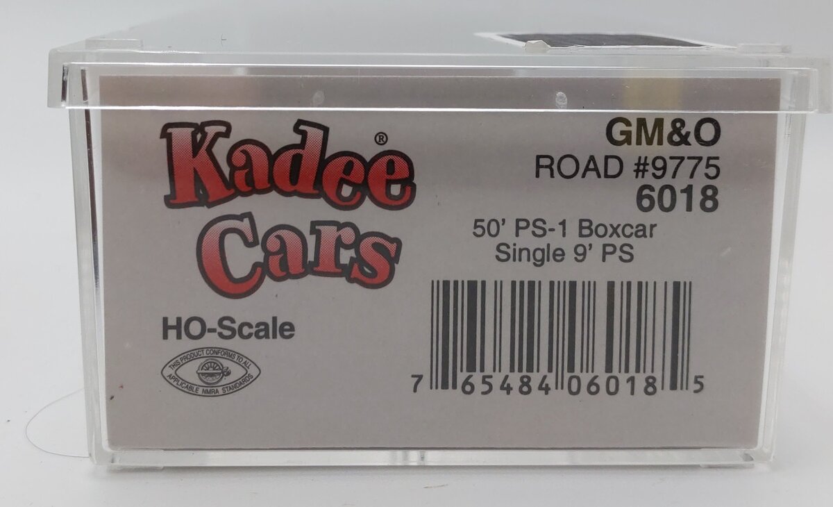Kadee 6018 HO Gulf Mobile & Ohio 50' PS-1 Boxcar #9775 EX/Box