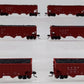 Bluford Shops 14066 N Scale ATSF 14 Panel Rid Side Hopper Car 6 Pack EX/Box