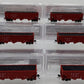 Bluford Shops 14066 N Scale ATSF 14 Panel Rid Side Hopper Car 6 Pack EX/Box