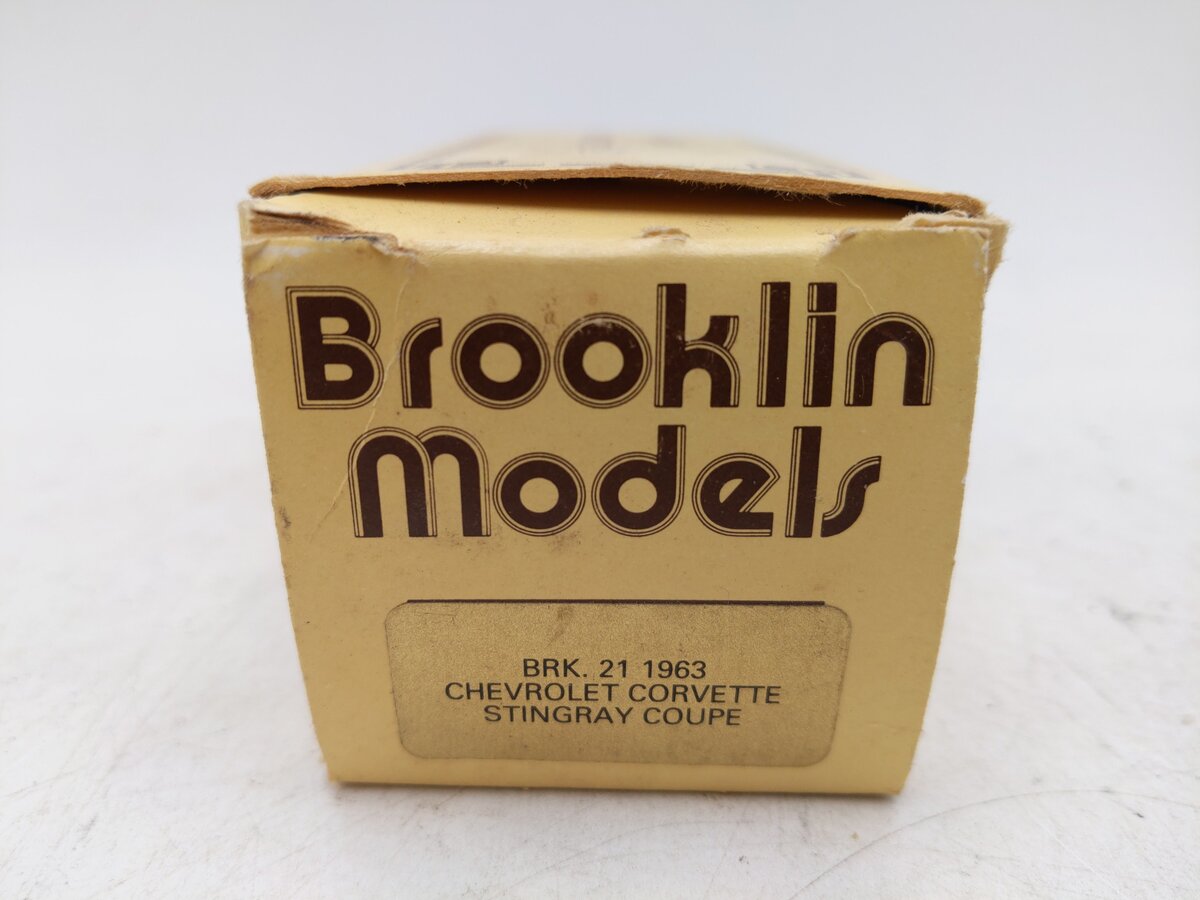 Brooklin Models BRK21 1:43 1963 Corvette Stingray Coupe - White EX/Box