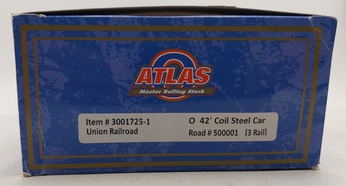 Atlas 3001725-1 O Scale Union Railroad 42` Coil Steel Car #500001/Box