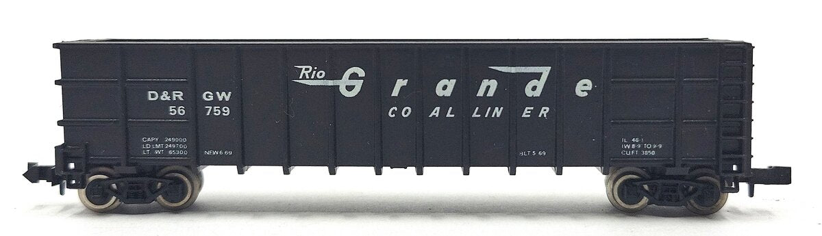 Roundhouse 8103 N Denver & Rio Grande Western Thrall Coal Gondola #56759 EX/Box