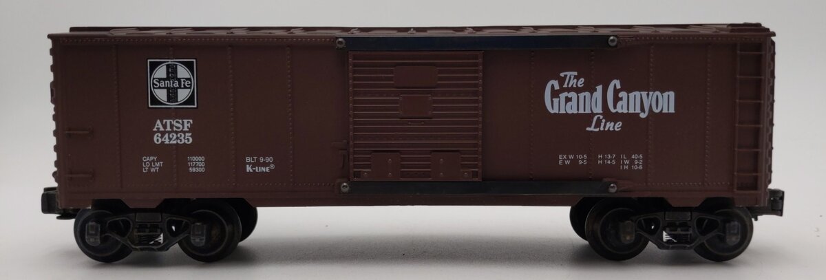 K-Line K64235 O Gauge Santa Fe Classic Map Car #64235 LN