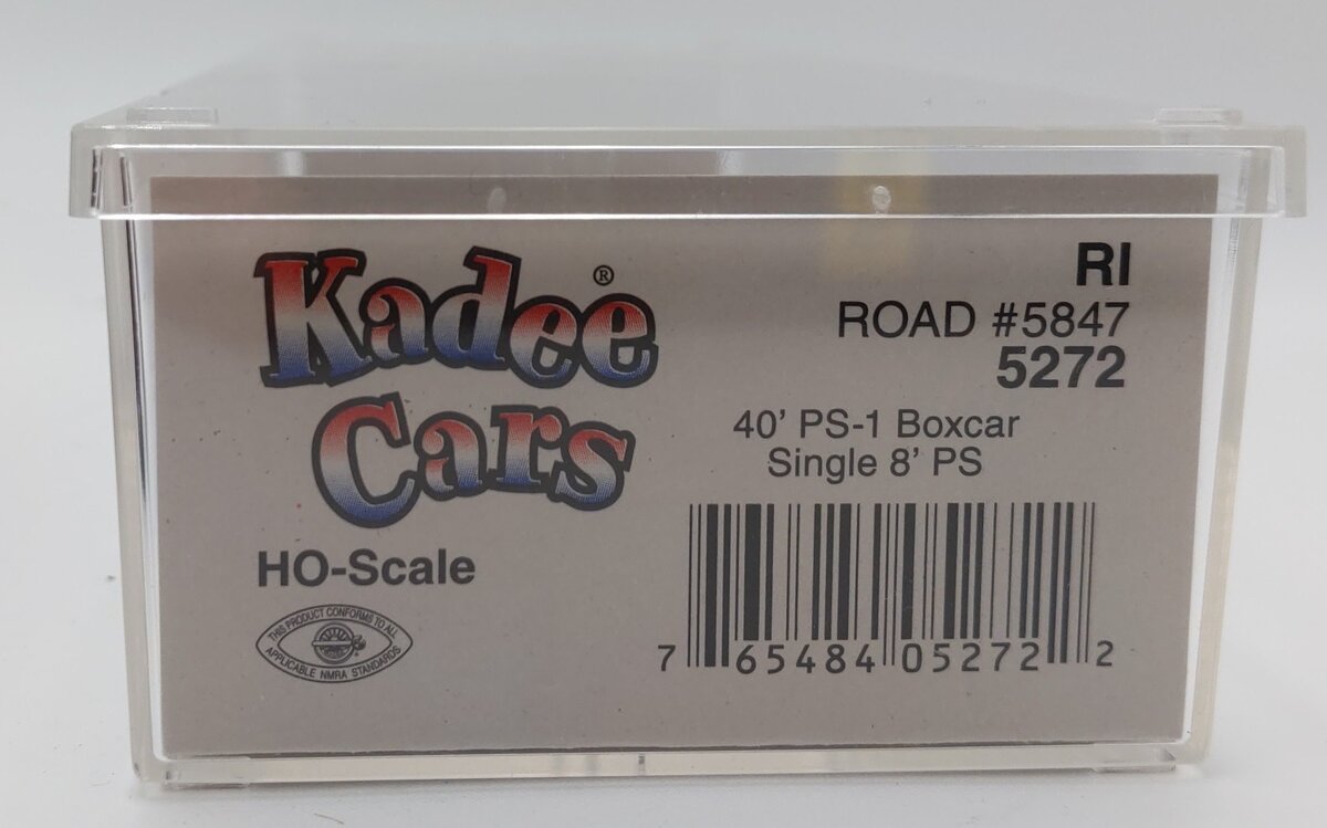 Kadee 5272 HO Scale Rock Island 40' PS-1 Single 8' PS Boxcar #5847 EX/Box