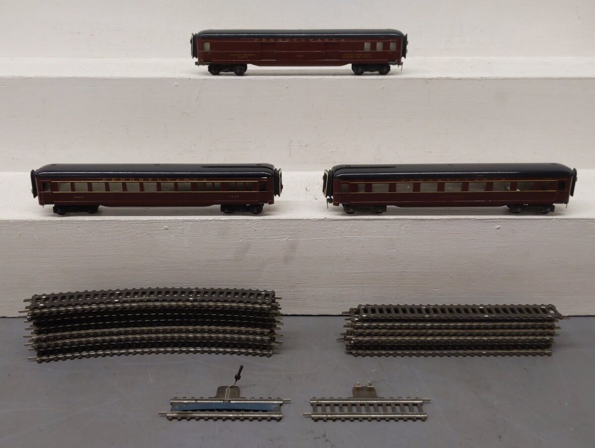 Fleischmann 1365/3 HO Scale Pennsylvania Passenger Cars & Track Sections VG/Box