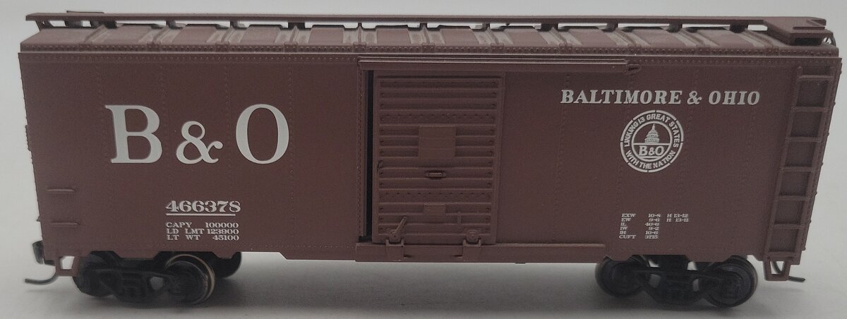 Athearn HO Scale Baltimore & Ohio Boxcar #466378 EX