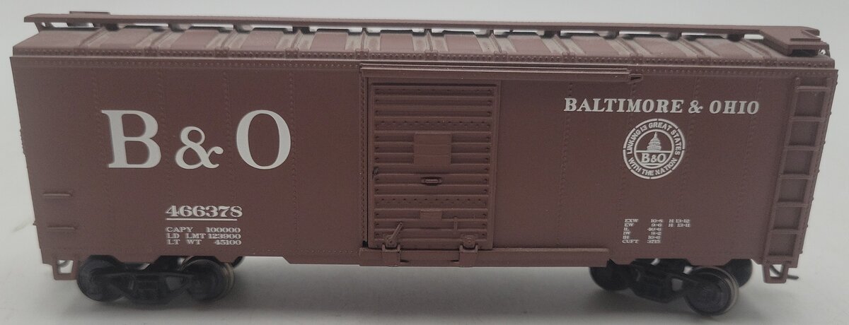 Athearn HO Scale Baltimore & Ohio Boxcar #466378 EX
