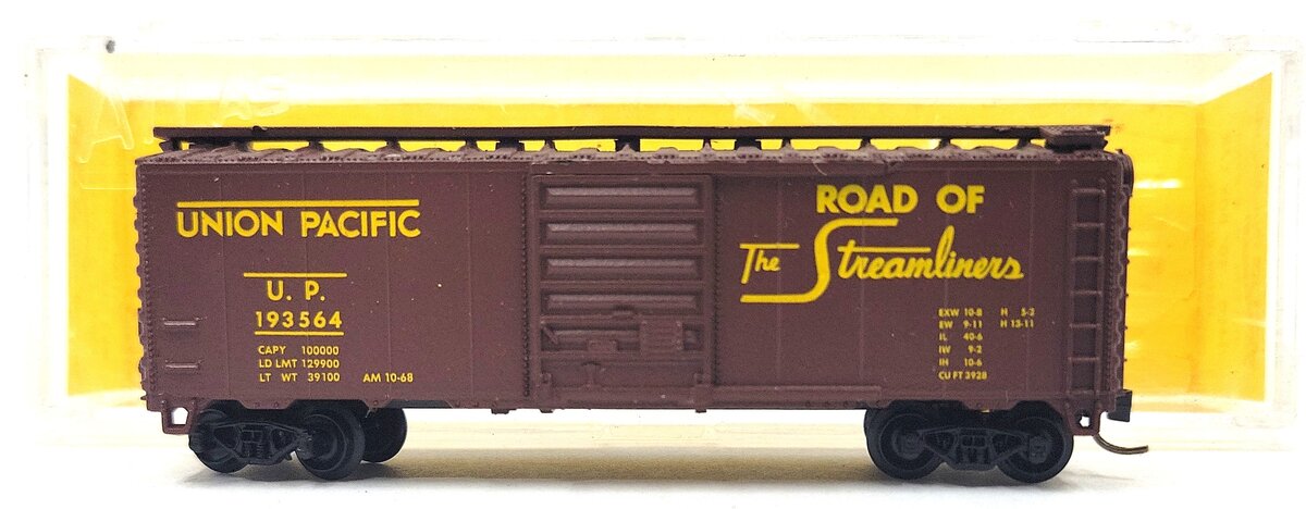 Atlas 3420 N Scale Union Pacific 40' Boxcar #193564 LN/Box