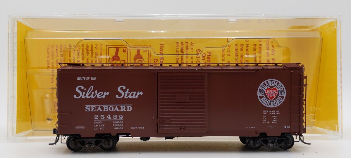 Kadee 5115 HO Scale Seaboard Air Line 40' PS-1 Boxcar #25439 EX/Box