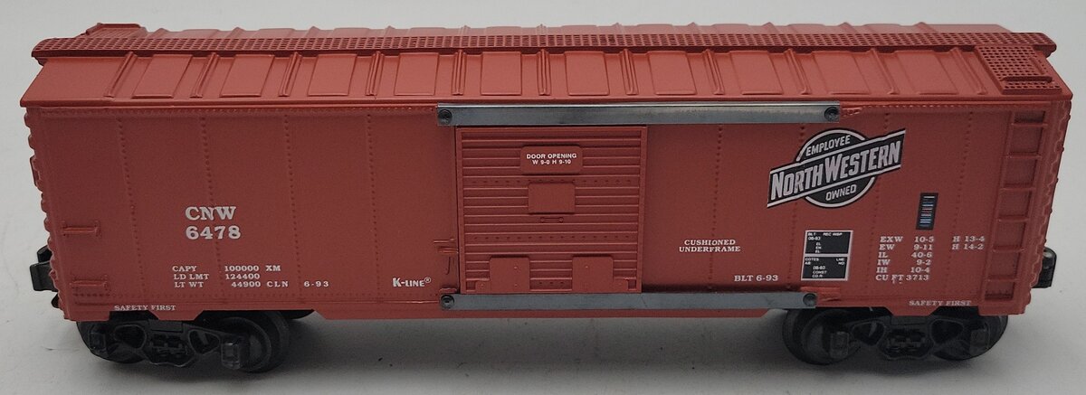 K-Line K6478 O Gauge Chicago & North Western Classic Boxcar LN/Box