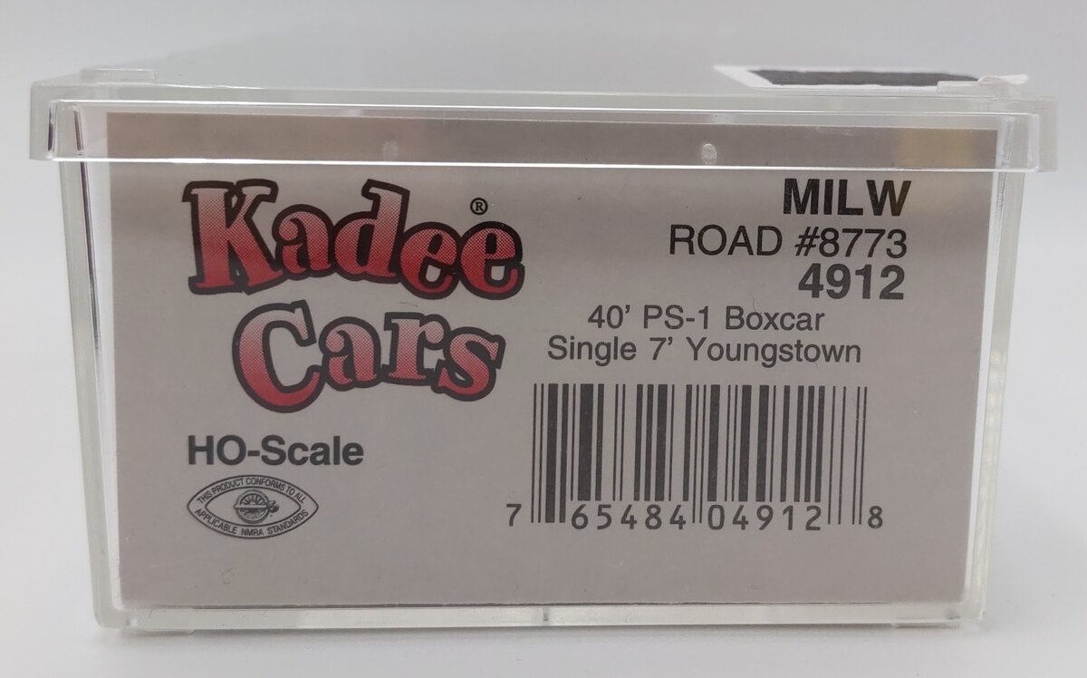 Kadee 4912 HO Milwaukee Road 40' PS-1 Boxcar w/ 7' Youngstown Door #8773 EX/Box