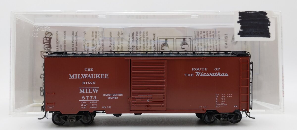 Kadee 4912 HO Milwaukee Road 40' PS-1 Boxcar w/ 7' Youngstown Door #8773 EX/Box
