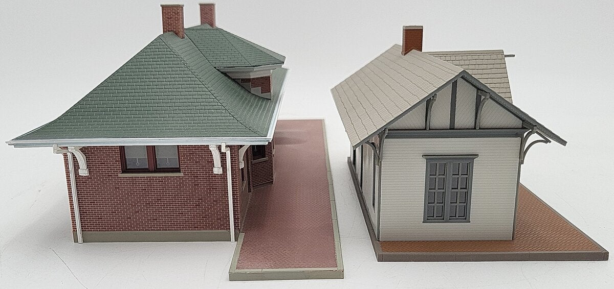 Walthers HO Scale Assorted Cornerstone Series Buildings: 933-4054, 933-2847 [2] EX