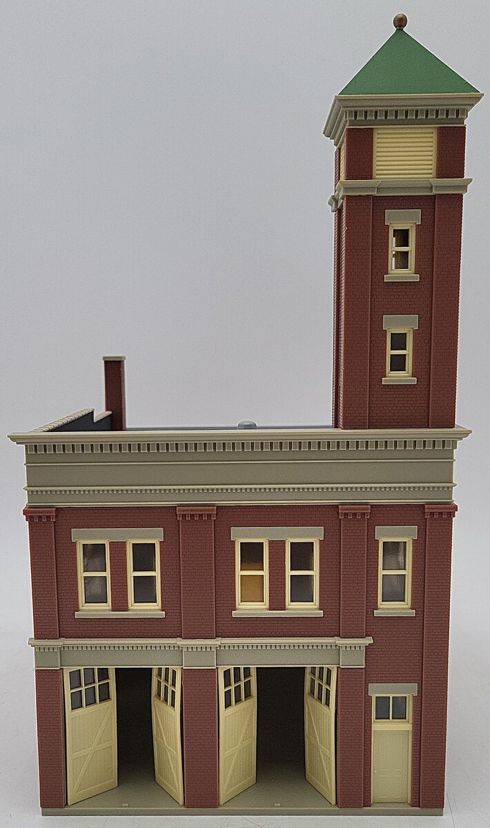 Walthers 933-2809 HO Built-Ups Fire Co. No. 4 Cornerstone Series Assembled EX