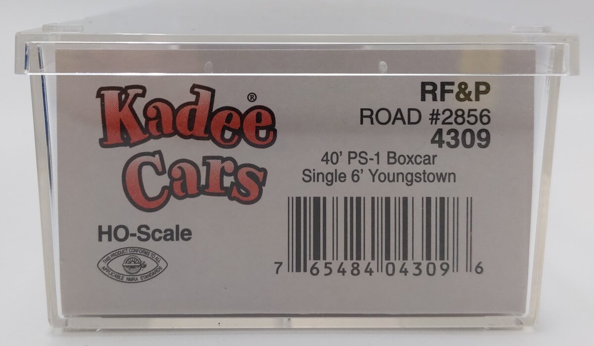 Kadee 4309 HO RF&P 40' PS-1 Single 6' Boxcar #2856 EX/Box