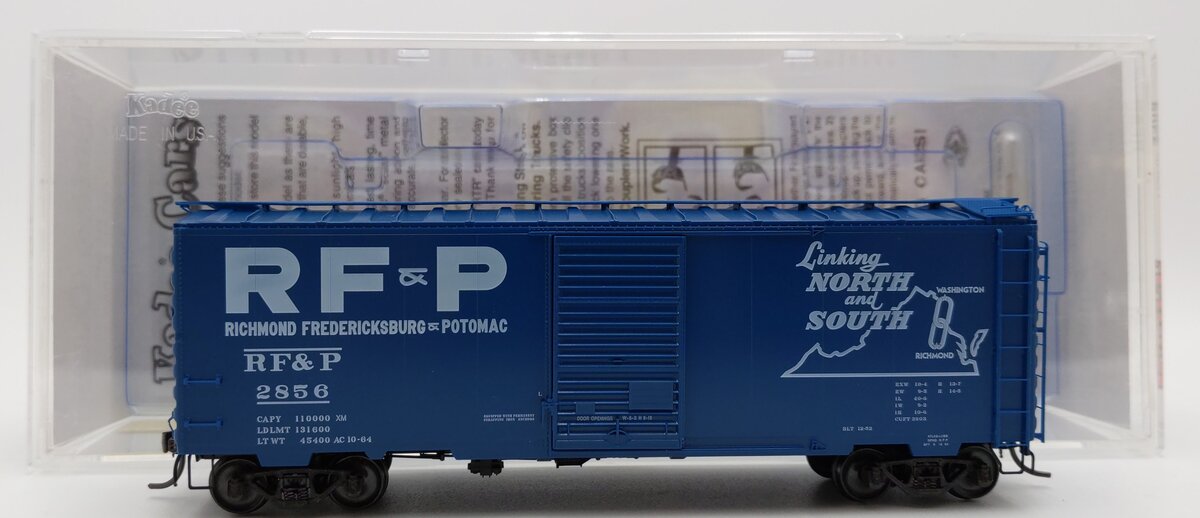 Kadee 4309 HO RF&P 40' PS-1 Single 6' Boxcar #2856 EX/Box