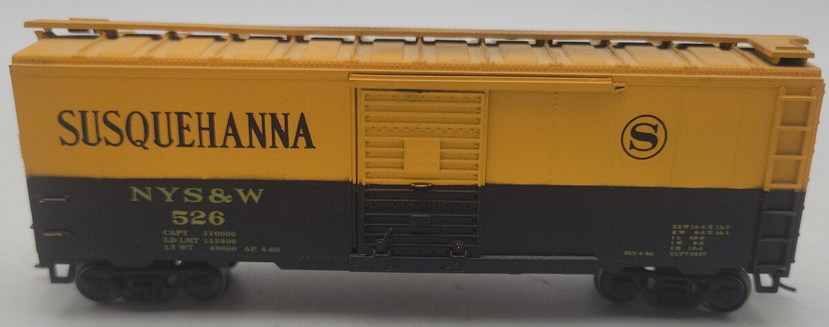 Athearn 240-5 HO Scale New York Susquehanna & Western Boxcar #526 EX/Box