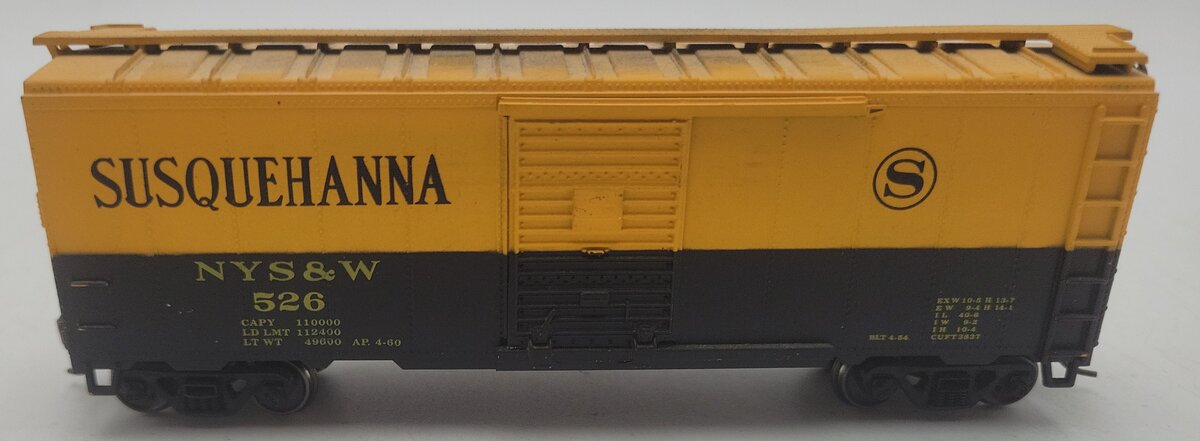 Athearn 240-5 HO Scale New York Susquehanna & Western Boxcar #526 EX/Box