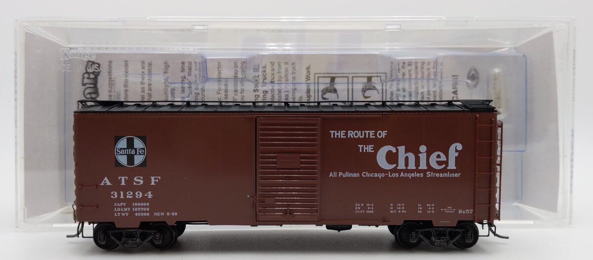 Kadee 4077 HO ATSF Chief 40' PS-1 Single 6' Youngstown Boxcar #31294 EX/Box