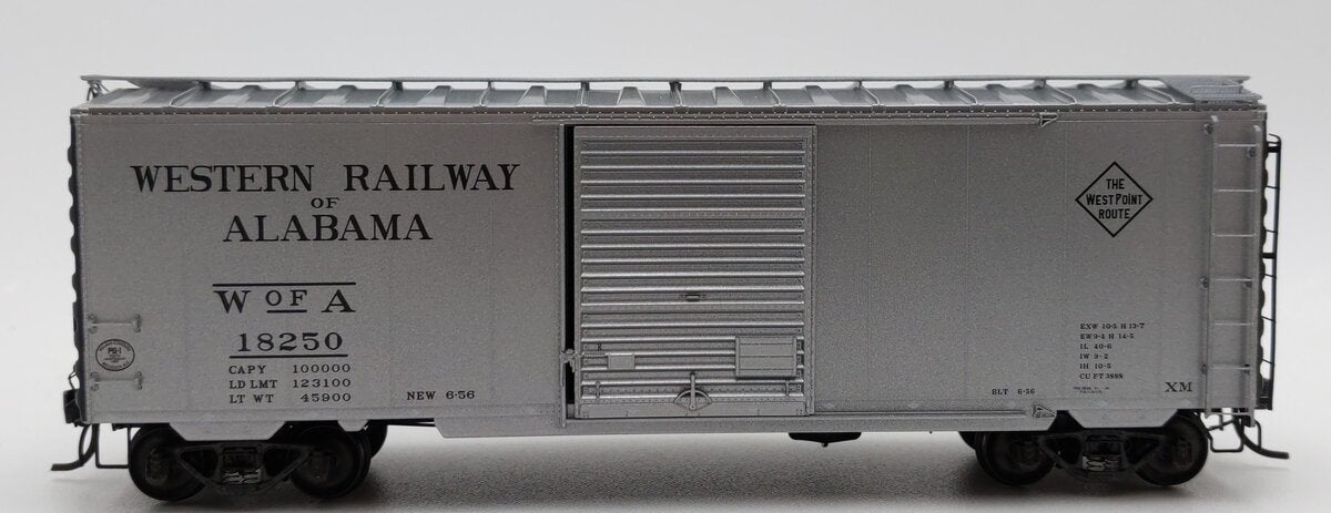 Kadee 5230 HO Western of Alabama 40' PS-1 Boxcar #18250 EX/Box