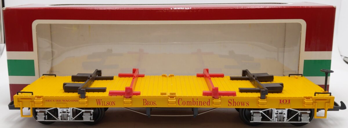LGB 4160-DG G Scale Wilson Brothers Flatcar #101 EX/Box