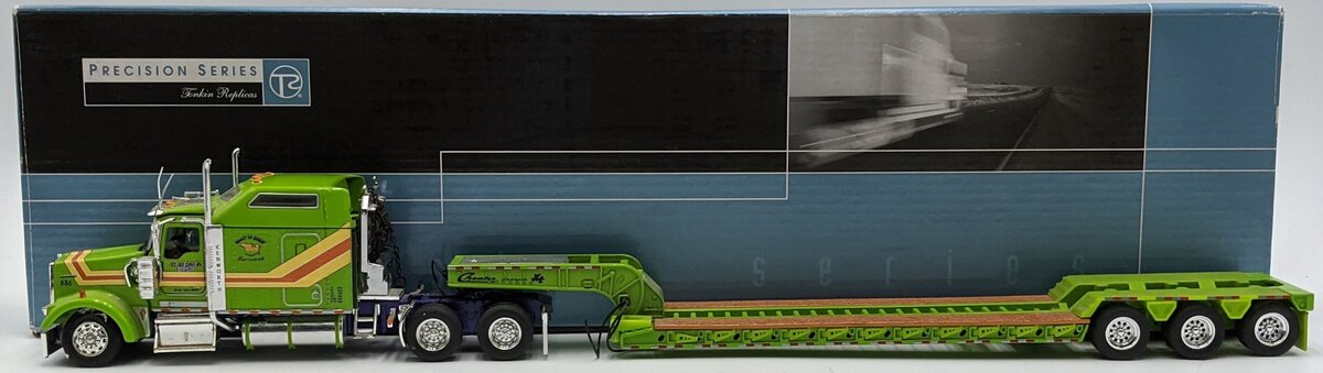 Tonkin 1:50 Diecast Kenworth W900L w/Sleeper St. Germain Green NIB