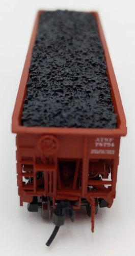 Bluford Shops 73456 N Scale 1950's Santa Fe 3 Bay Offset Side Hopper Car #78754 LN/Box