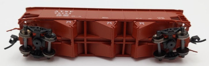 Bluford Shops 73456 N Scale 1950's Santa Fe 3 Bay Offset Side Hopper Car #78754 LN/Box
