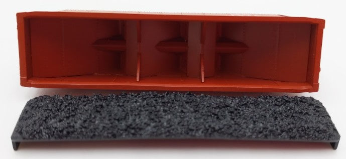 Bluford Shops 73456 N Scale 1950's Santa Fe 3 Bay Offset Side Hopper Car #78521 LN/Box