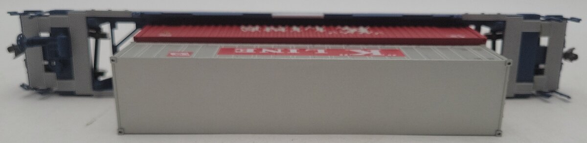 Athearn 72555 CSX Husky Stack Well Car w/2 Containers EX/Box