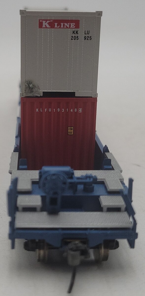 Athearn 72555 CSX Husky Stack Well Car w/2 Containers EX/Box