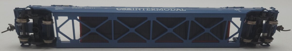 Athearn 72555 CSX Husky Stack Well Car w/2 Containers EX/Box
