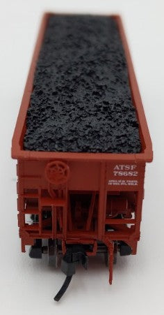 Bluford Shops 73456 N Scale 1950's Santa Fe 3 Bay Offset Side Hopper Car #78682 LN/Box