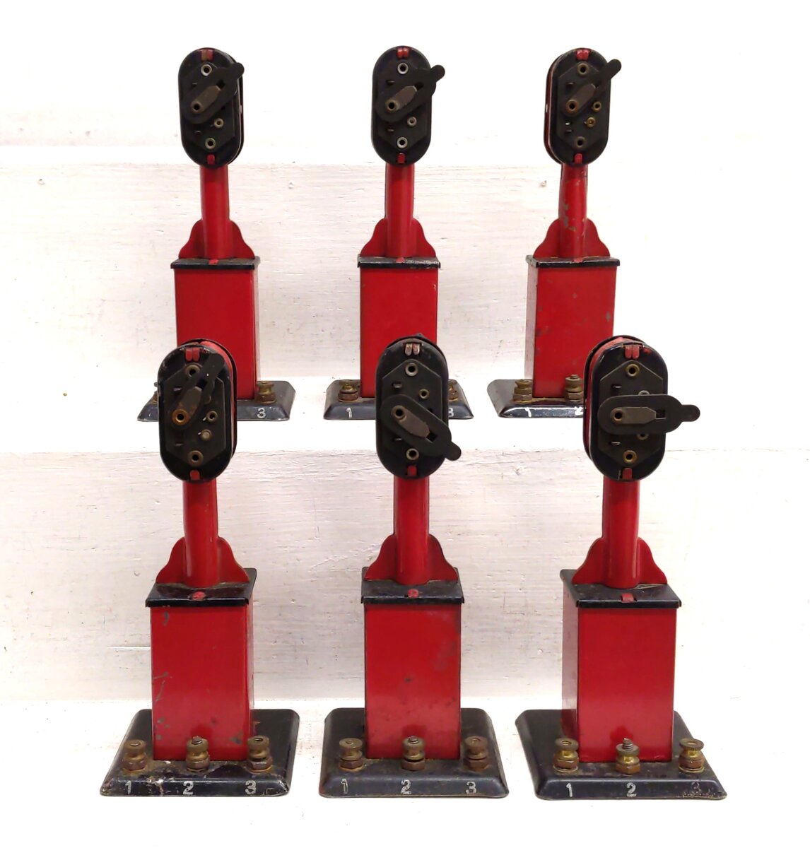 Marx 404 Vintage O Metal Block Signals [6] VG