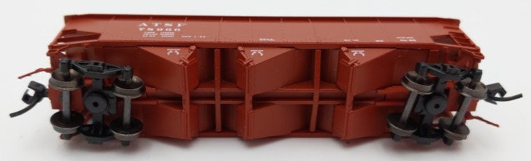 Bluford Shops 73456 N Scale 1950's Santa Fe 3 Bay Offset Side Hopper Car #78966 LN/Box