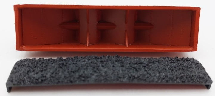 Bluford Shops 73456 N Scale 1950's Santa Fe 3 Bay Offset Side Hopper Car #78966 LN/Box